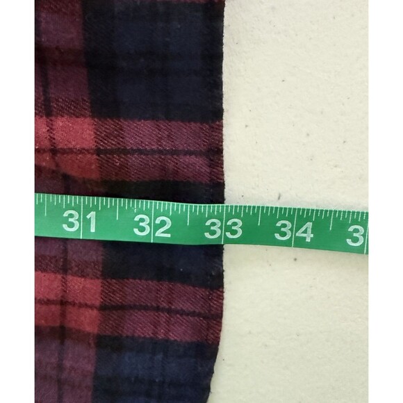 Lulus Women’s Plaid Button Front Babydoll Flannel Shirt Dress Cozy Fall Sz Med - Picture 9 of 9